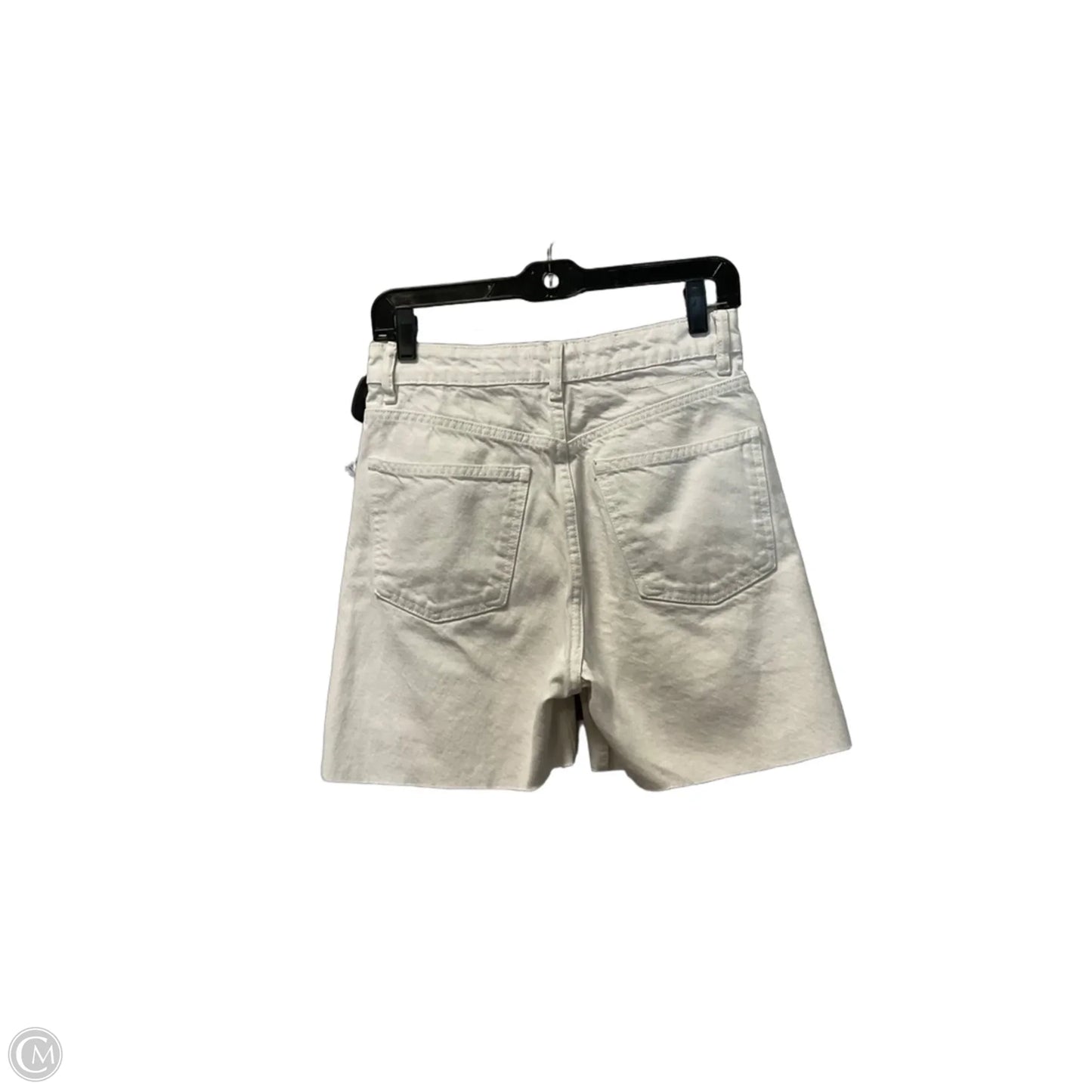 Shorts By Zara In White Denim, Size: 4