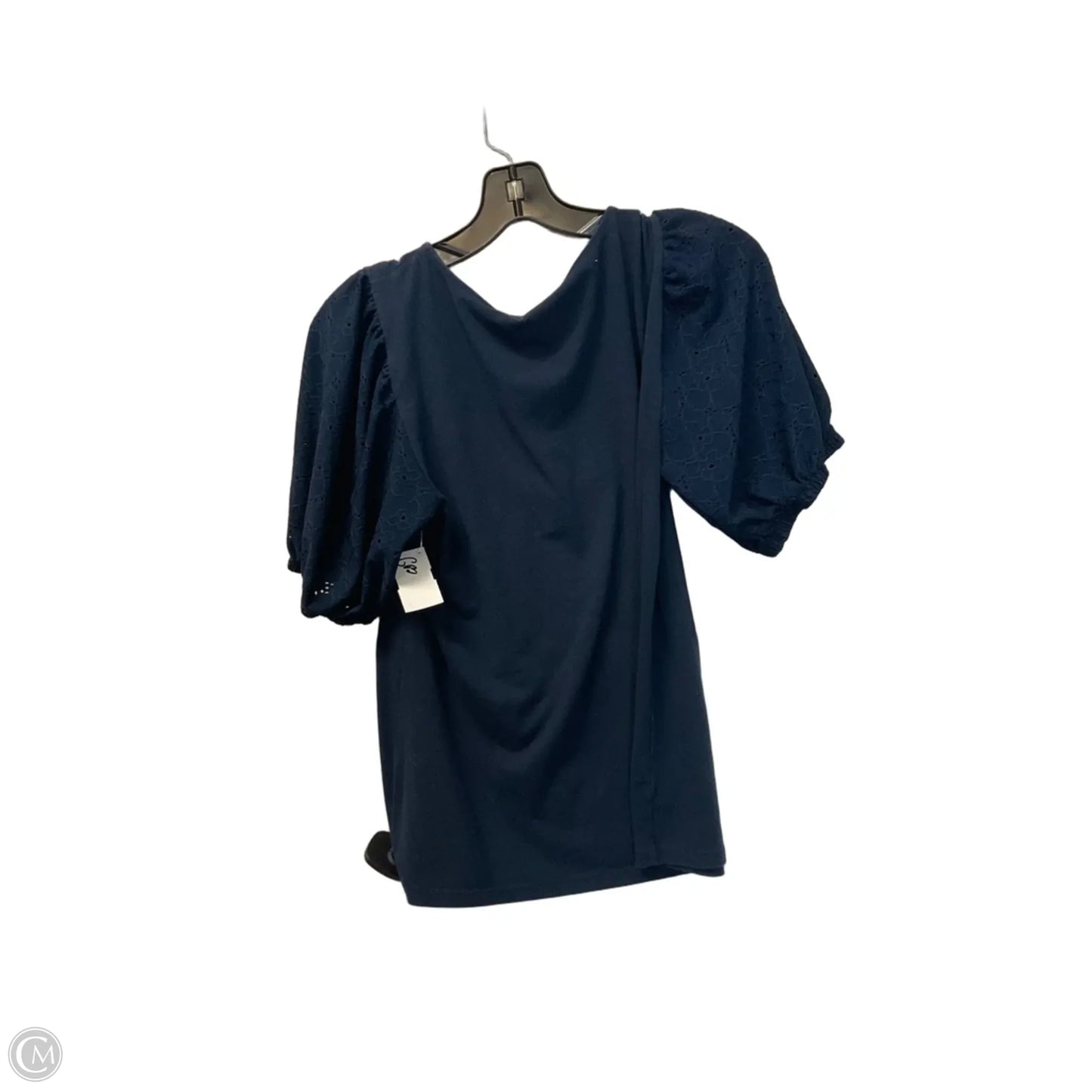 Top Short Sleeve Basic By Loft In Navy, Size: M