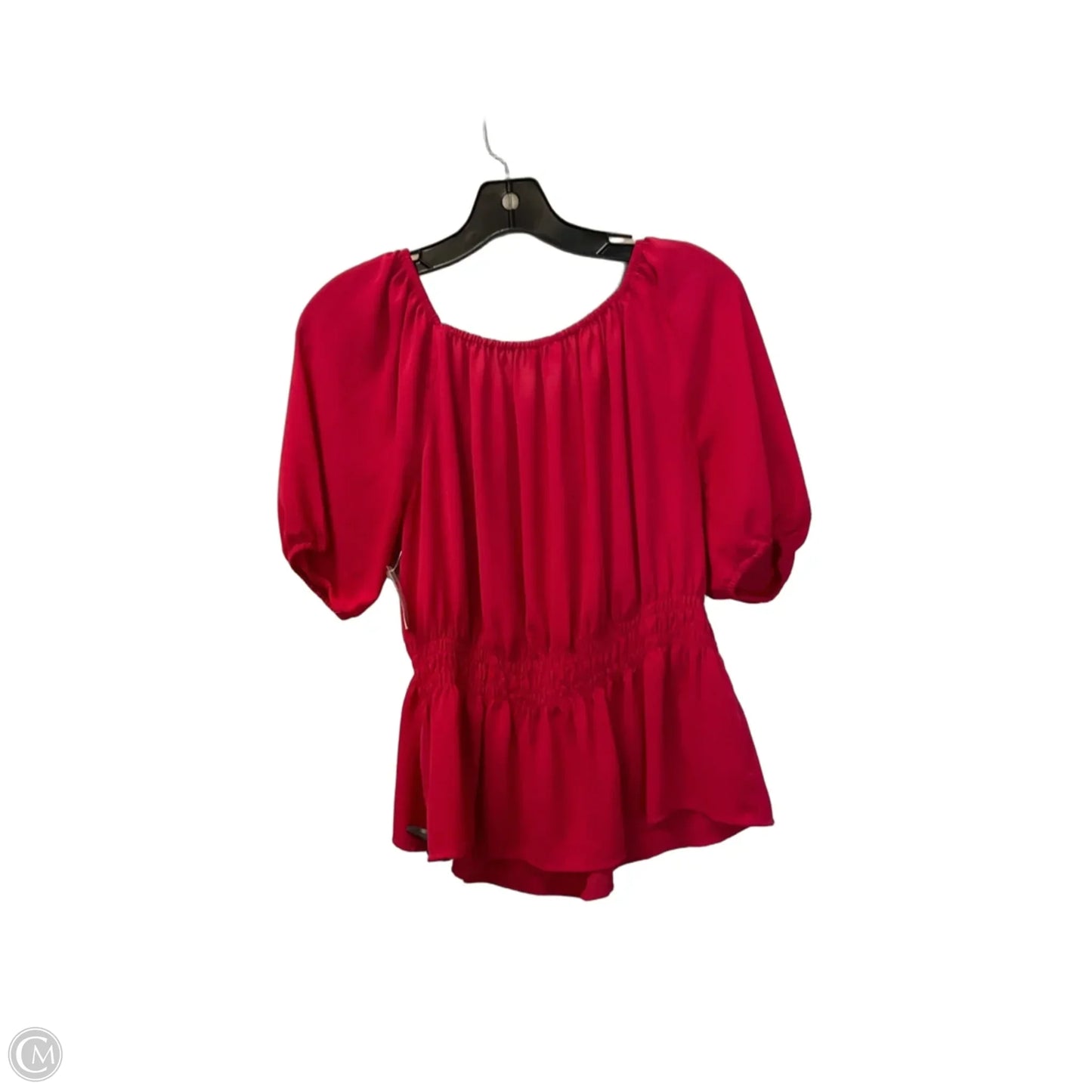 Top Short Sleeve By Loft In Red, Size: M