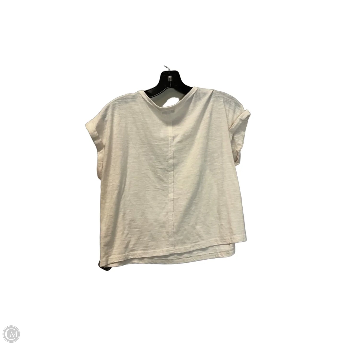 Top Short Sleeve Basic By True Craft In Cream, Size: M