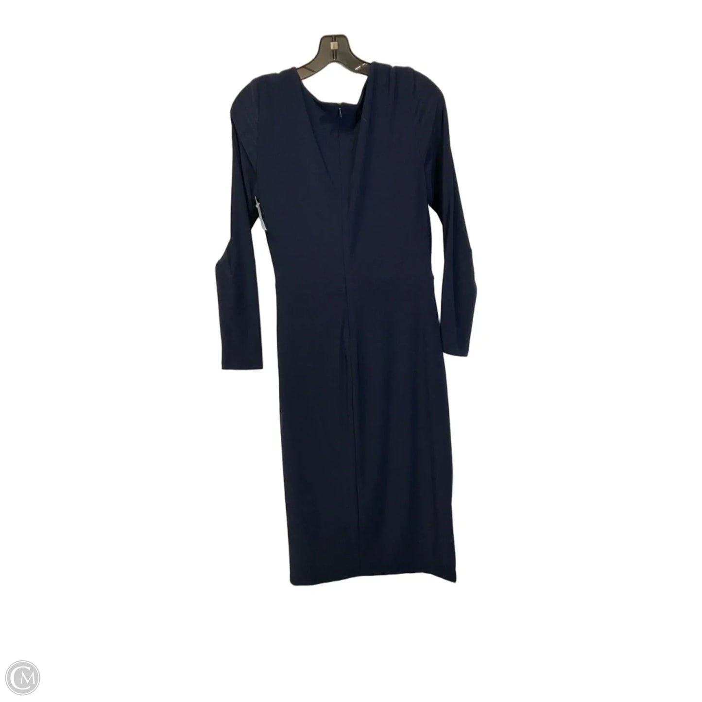 Dress Casual Midi By Lauren By Ralph Lauren In Navy, Size: 8