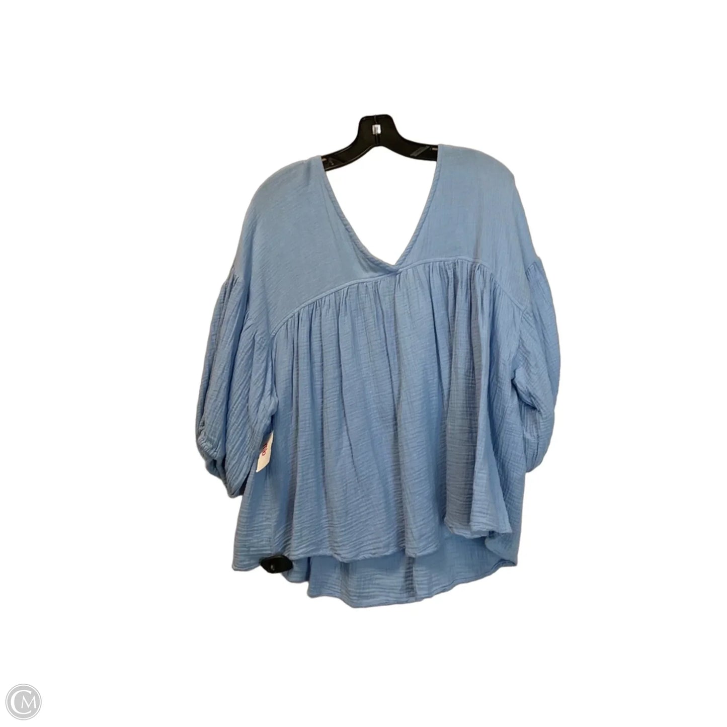 Top Short Sleeve By Ces Femme In Blue, Size: L