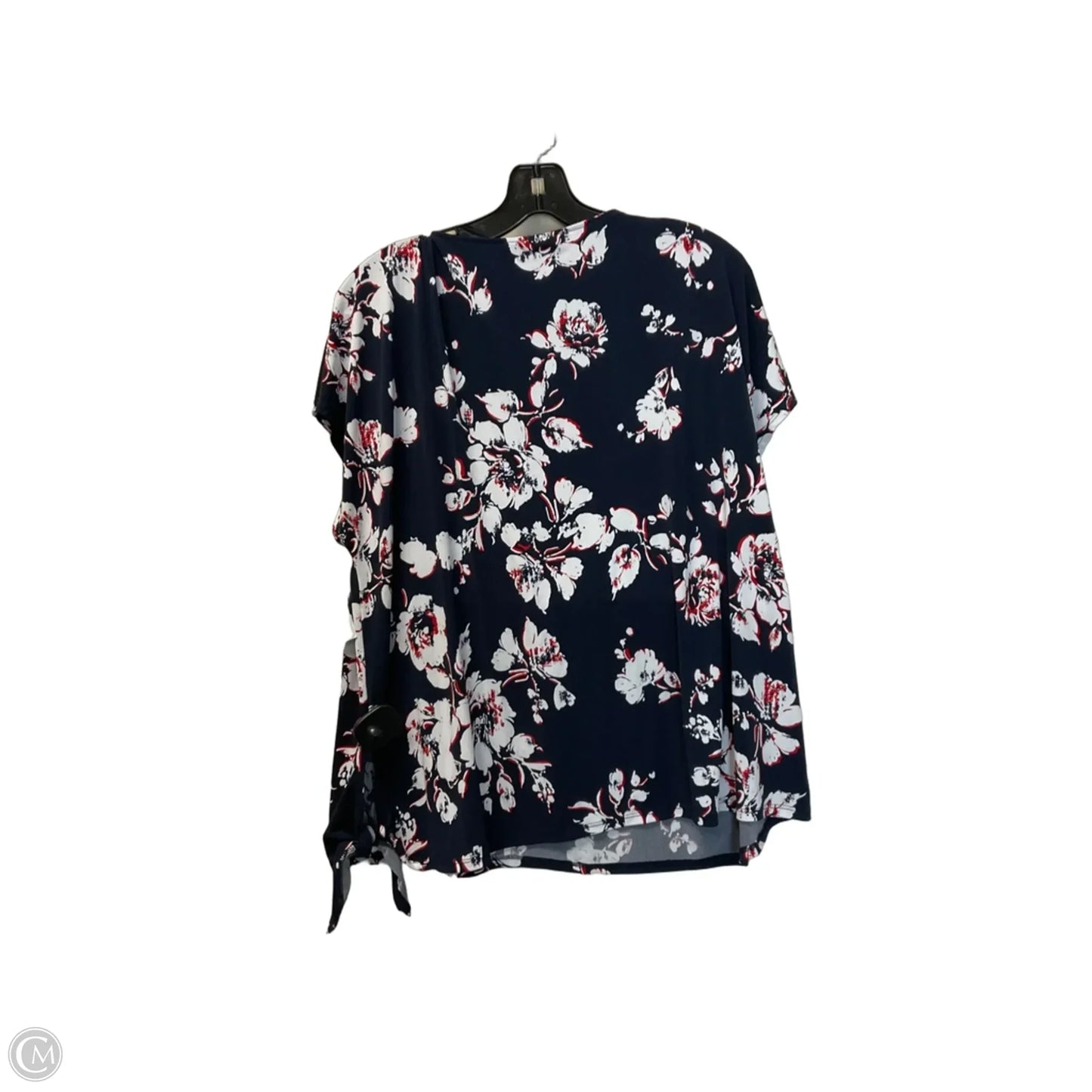 Top Short Sleeve By Chicos In Blue, Size: L