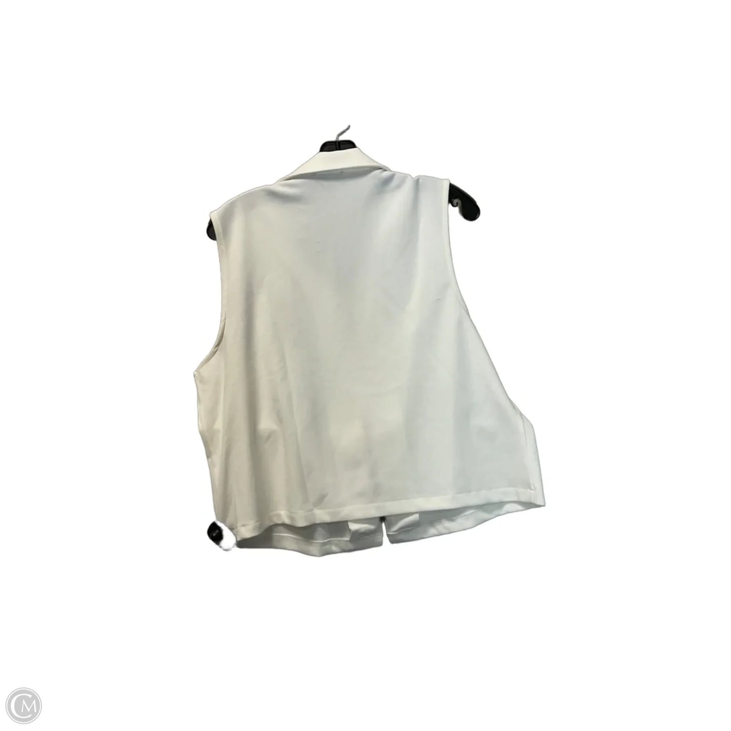 Top Sleeveless By Auw In Cream, Size: Xl