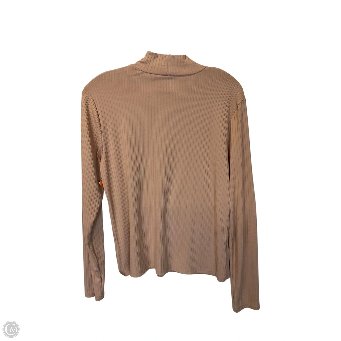 Top Long Sleeve By Inc O In Peach, Size: L
