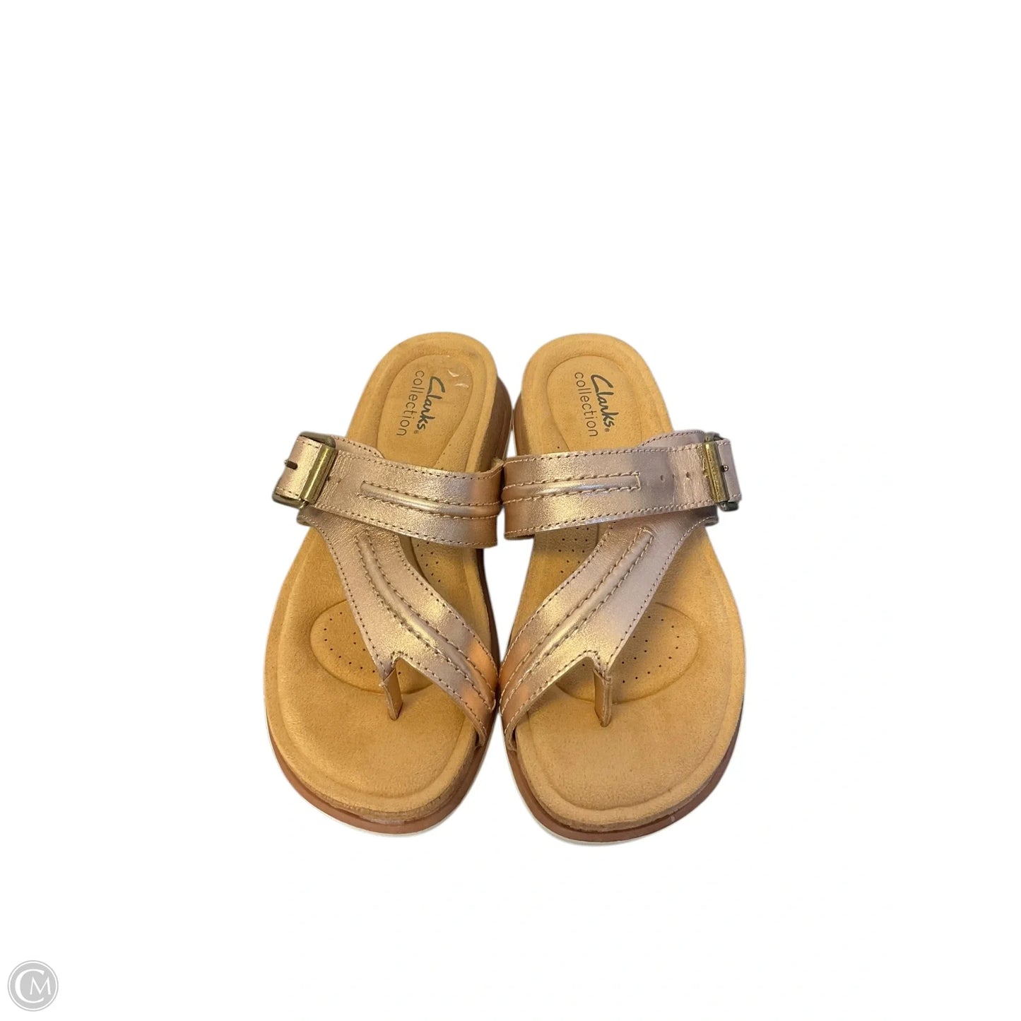 Sandals Flats By Clarks In Rose Gold, Size: 6.5
