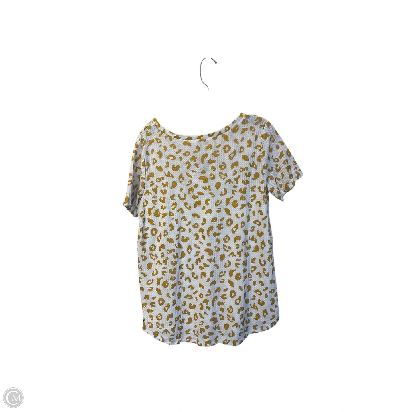 Top Short Sleeve By Bibi In Yellow, Size: L