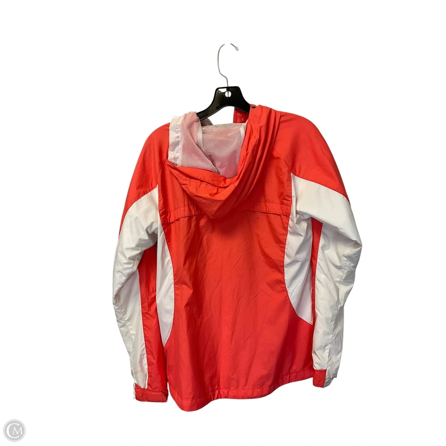 Jacket Windbreaker By Columbia In Orange, Size: L