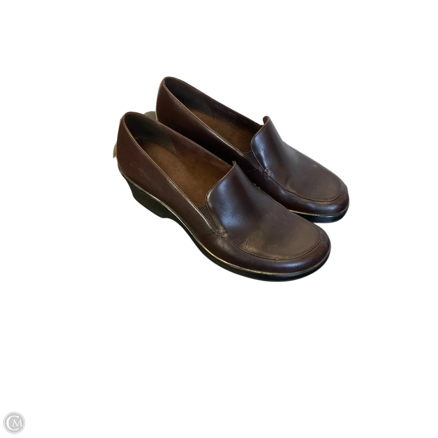 Shoes Heels Block By Clarks In Brown, Size: 8.5