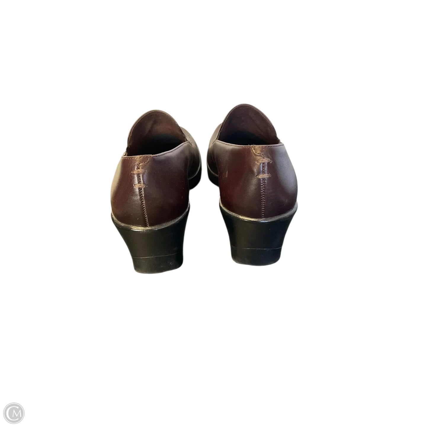 Shoes Heels Block By Clarks In Brown, Size: 8.5