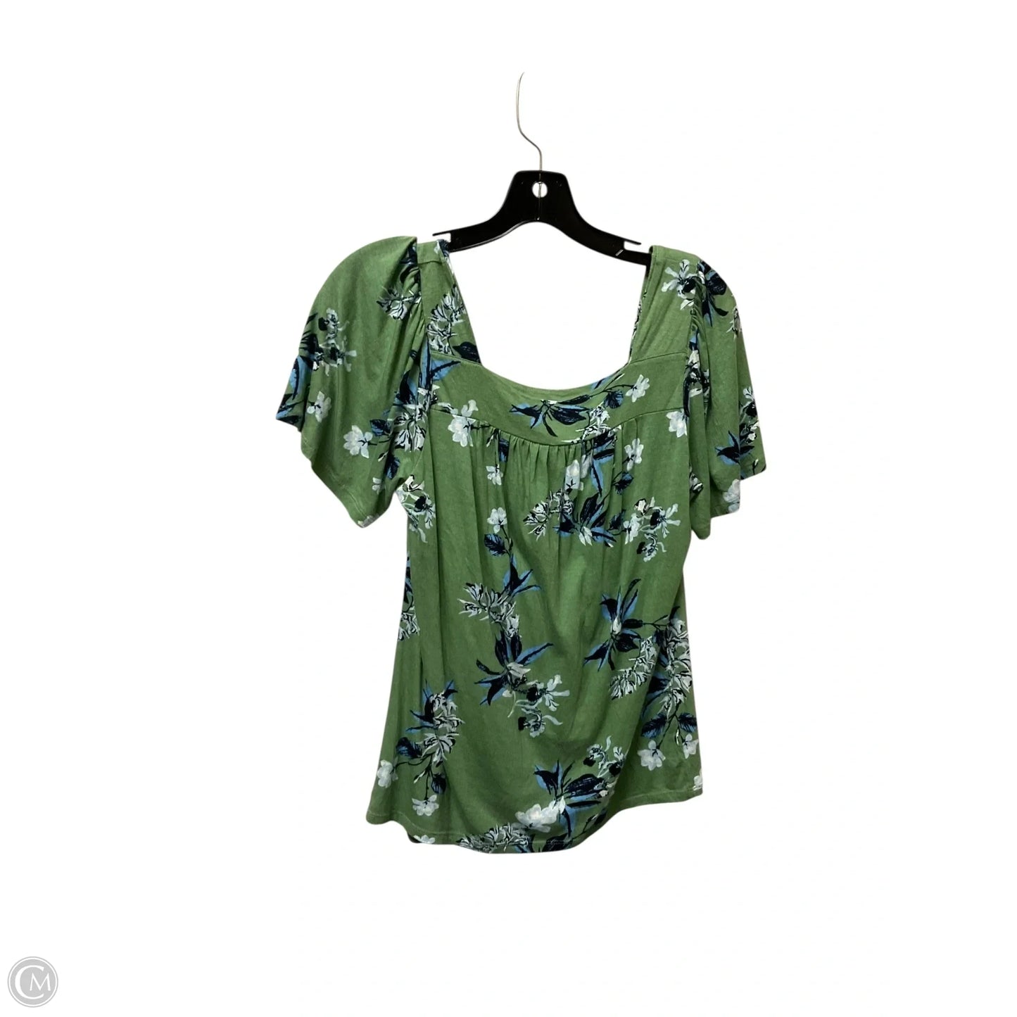 Top Short Sleeve Basic By Lucky Brand In Green, Size: S