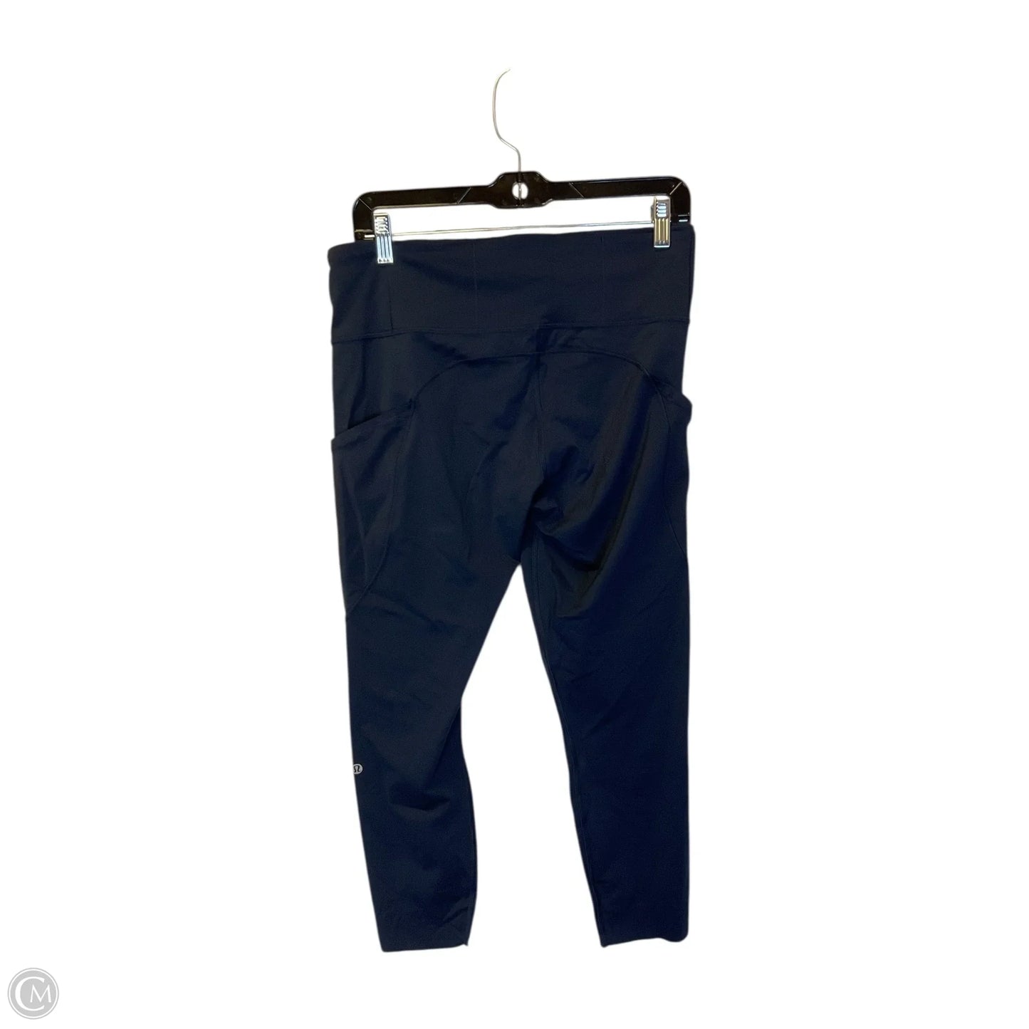 Athletic Leggings Capris By Lululemon In Navy, Size: 12