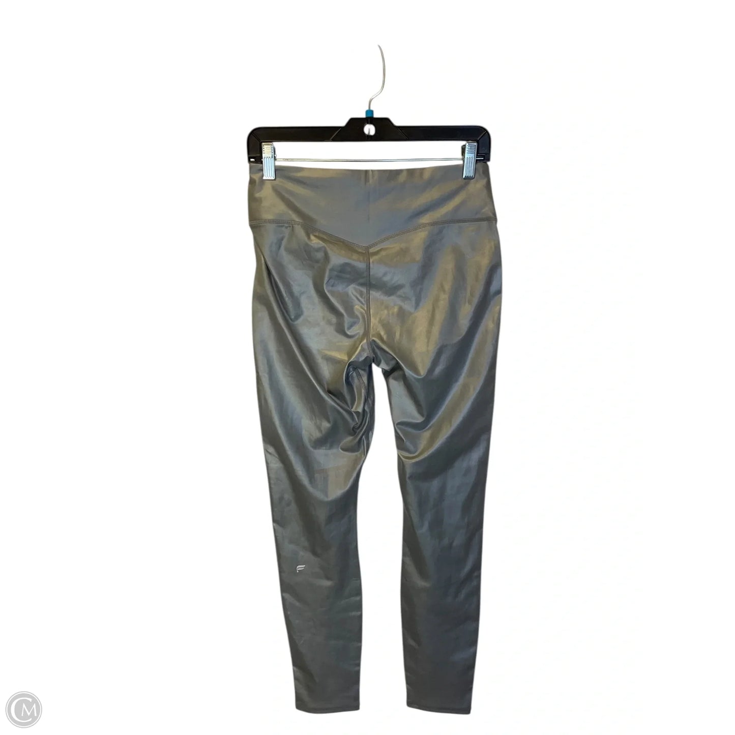 Athletic Leggings By Fabletics In Silver, Size: L