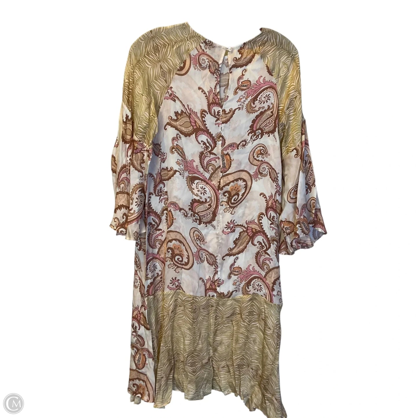 Dress Casual Short By Clothes Mentor In Pink & Tan, Size: S