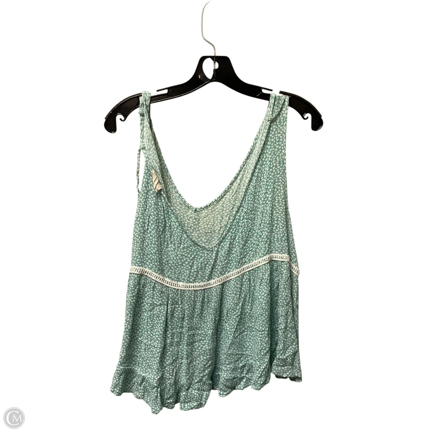 Top Sleeveless By Peach Love Cream California In Green, Size: L