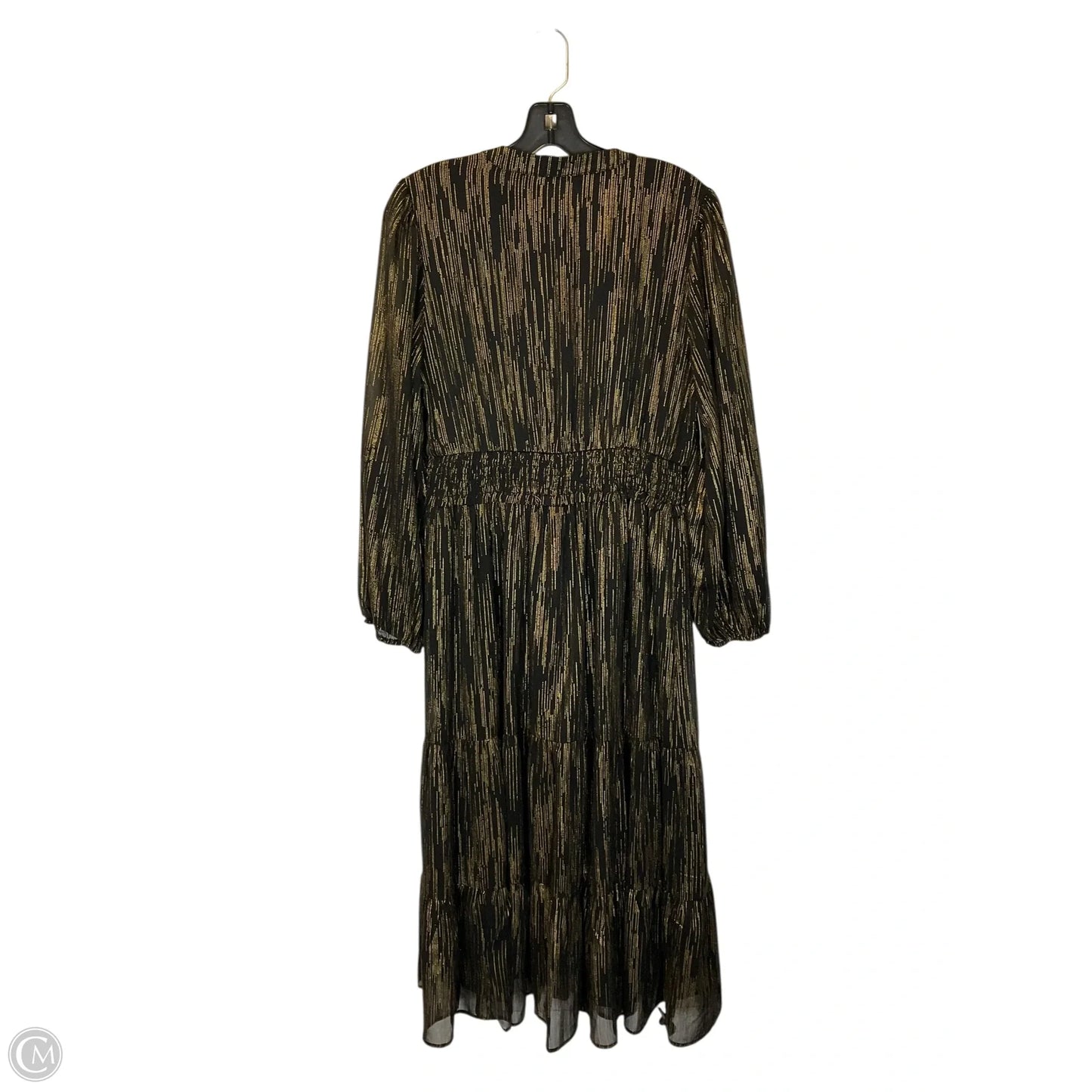 Dress Casual Maxi By Jodifl In Black & Gold, Size: S