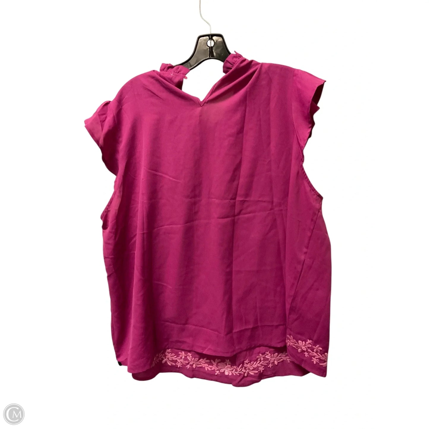 Top Sleeveless By Savanna Jane In Purple, Size: 2x