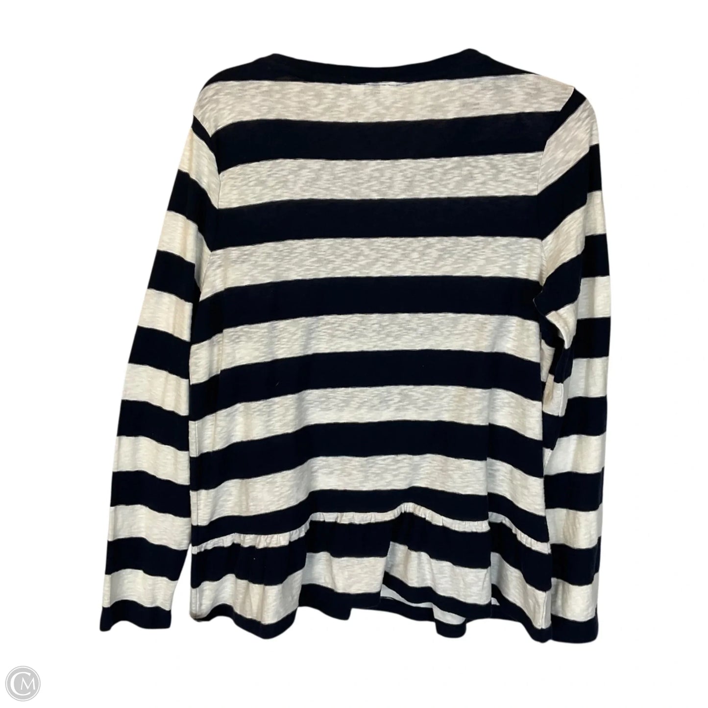Top Long Sleeve By Crown And Ivy In Striped Pattern, Size: L