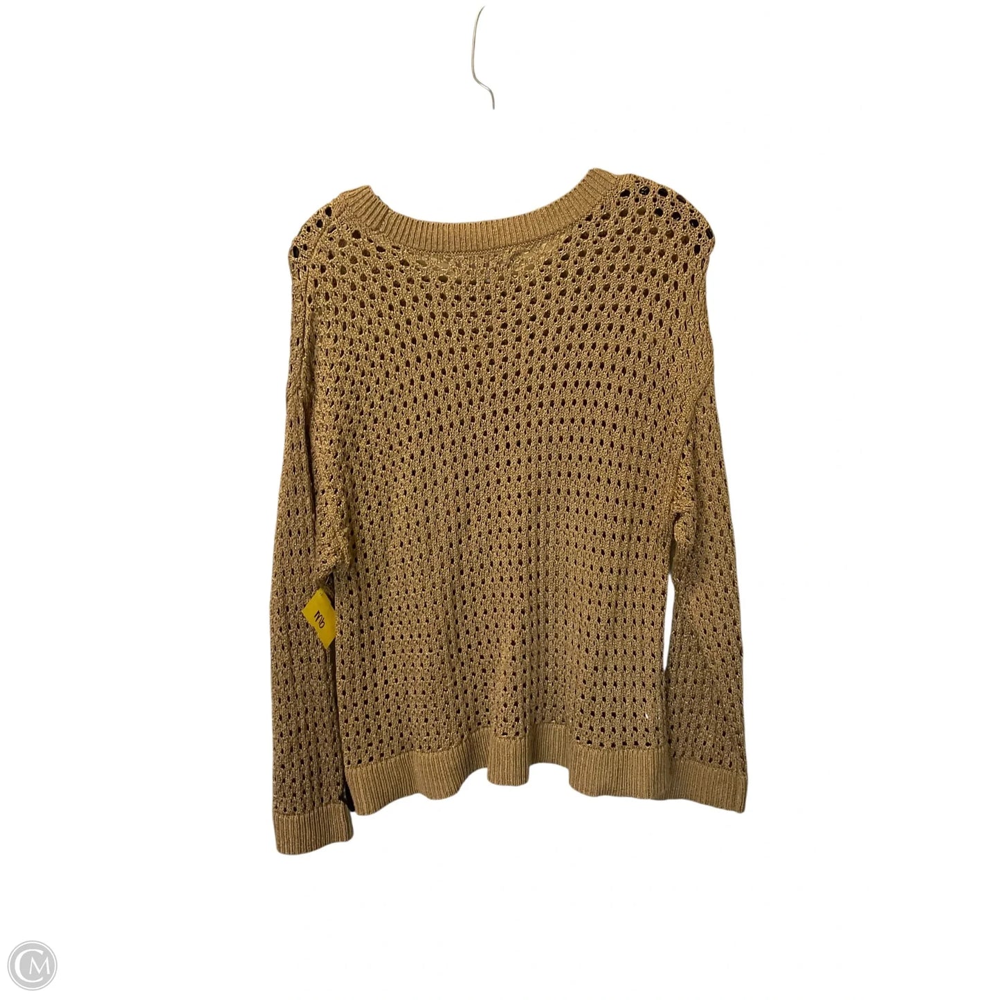 Top Long Sleeve By Loft In Gold, Size: L