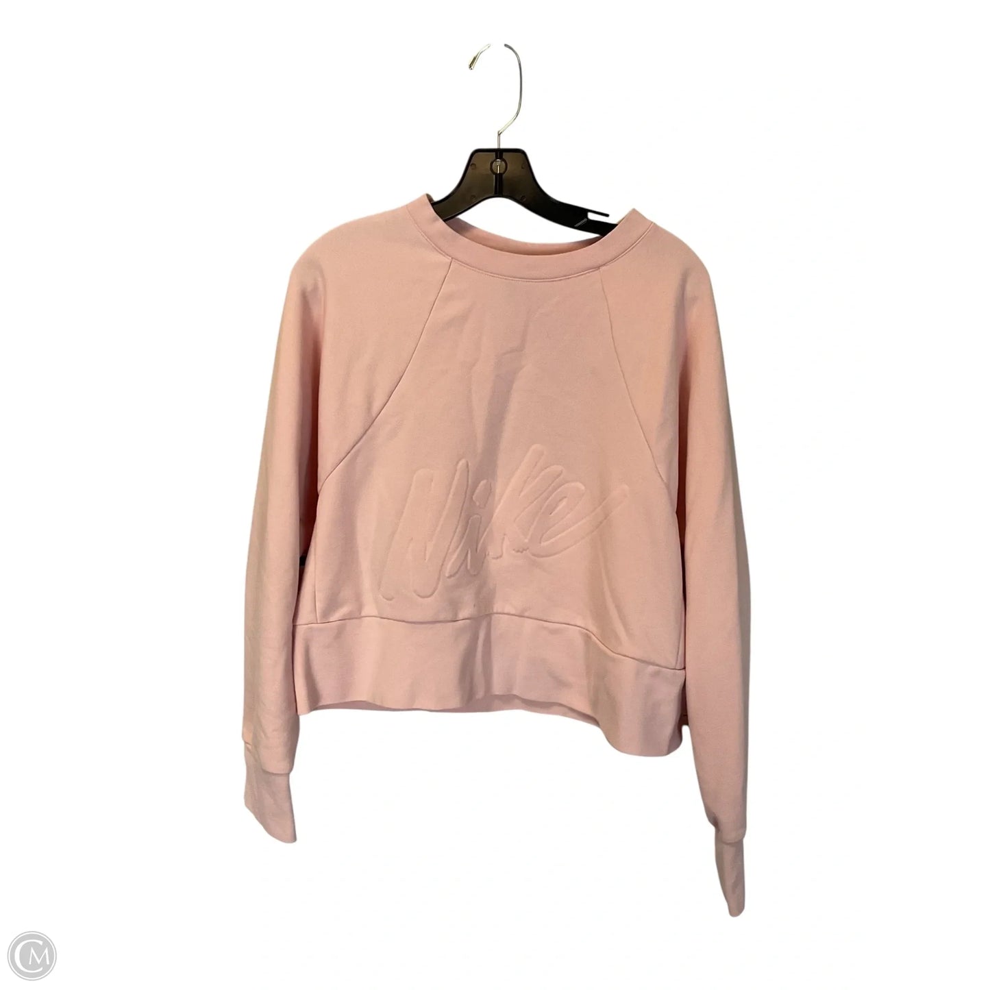 Sweatshirt Crewneck By Nike Apparel In Pink, Size: M