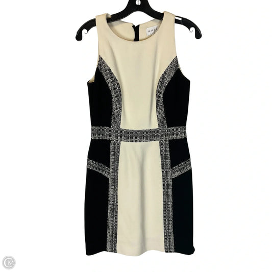Dress Designer By Milly In Black & Cream, Size: 4