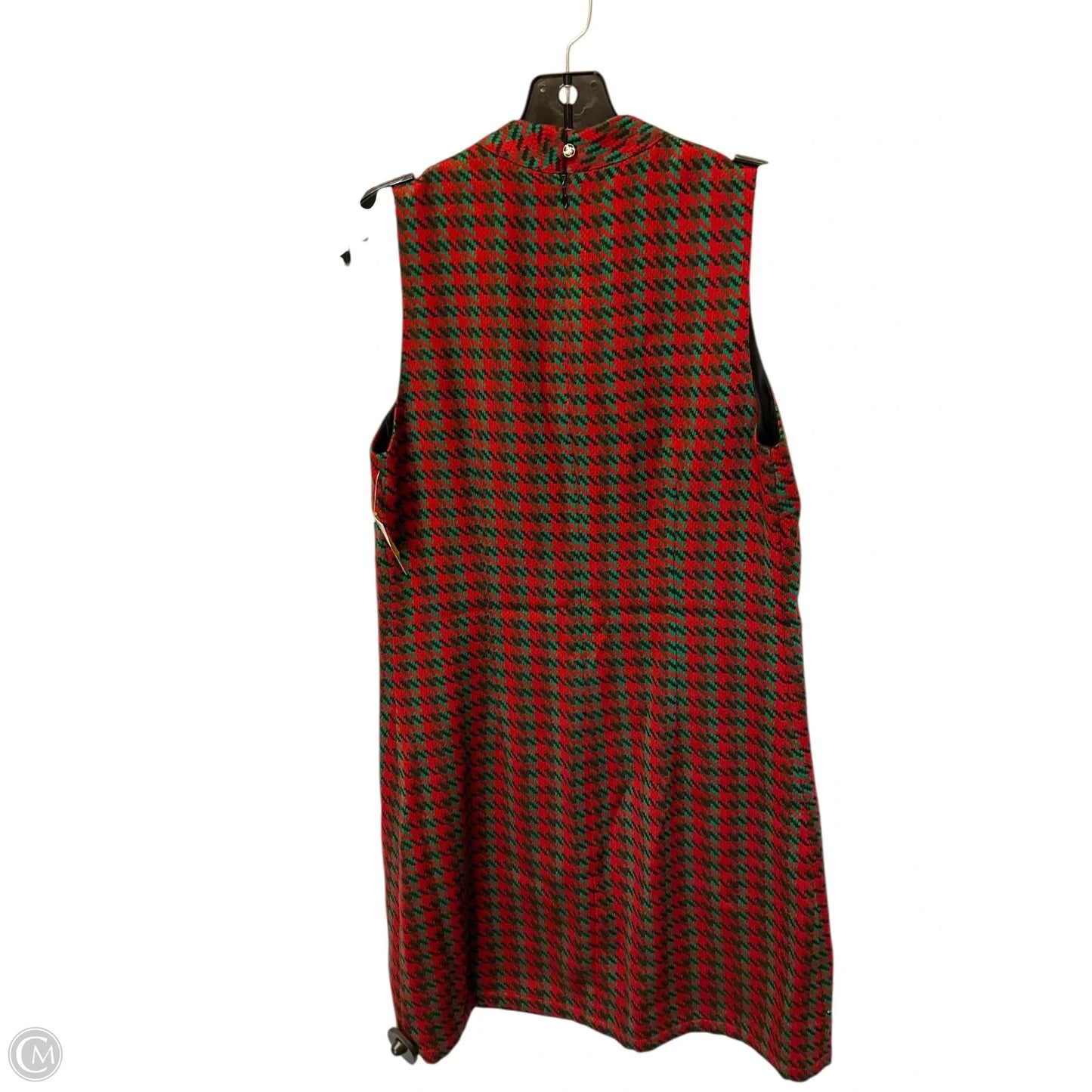 Dress Casual Short By Julie Brown In Green & Red, Size: M