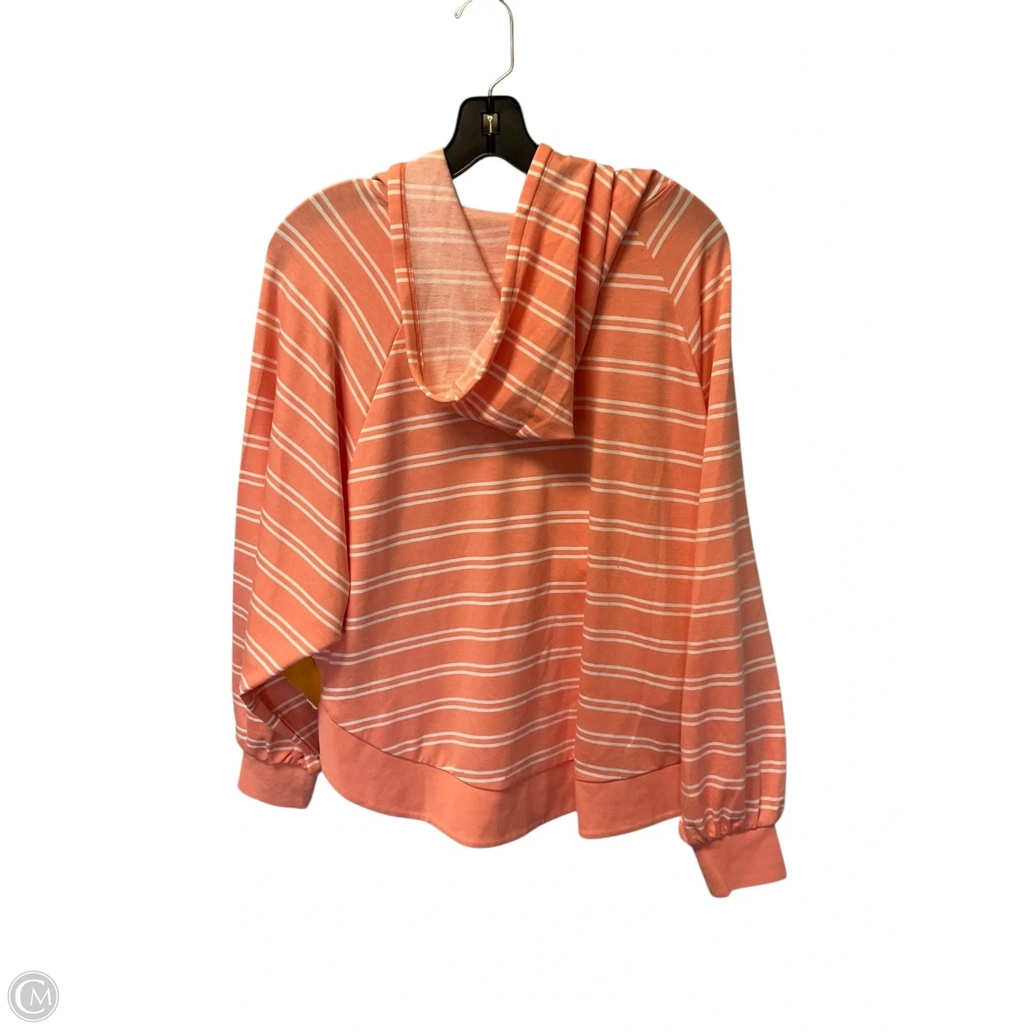 Sweatshirt Hoodie By Mudpie In Orange, Size: S