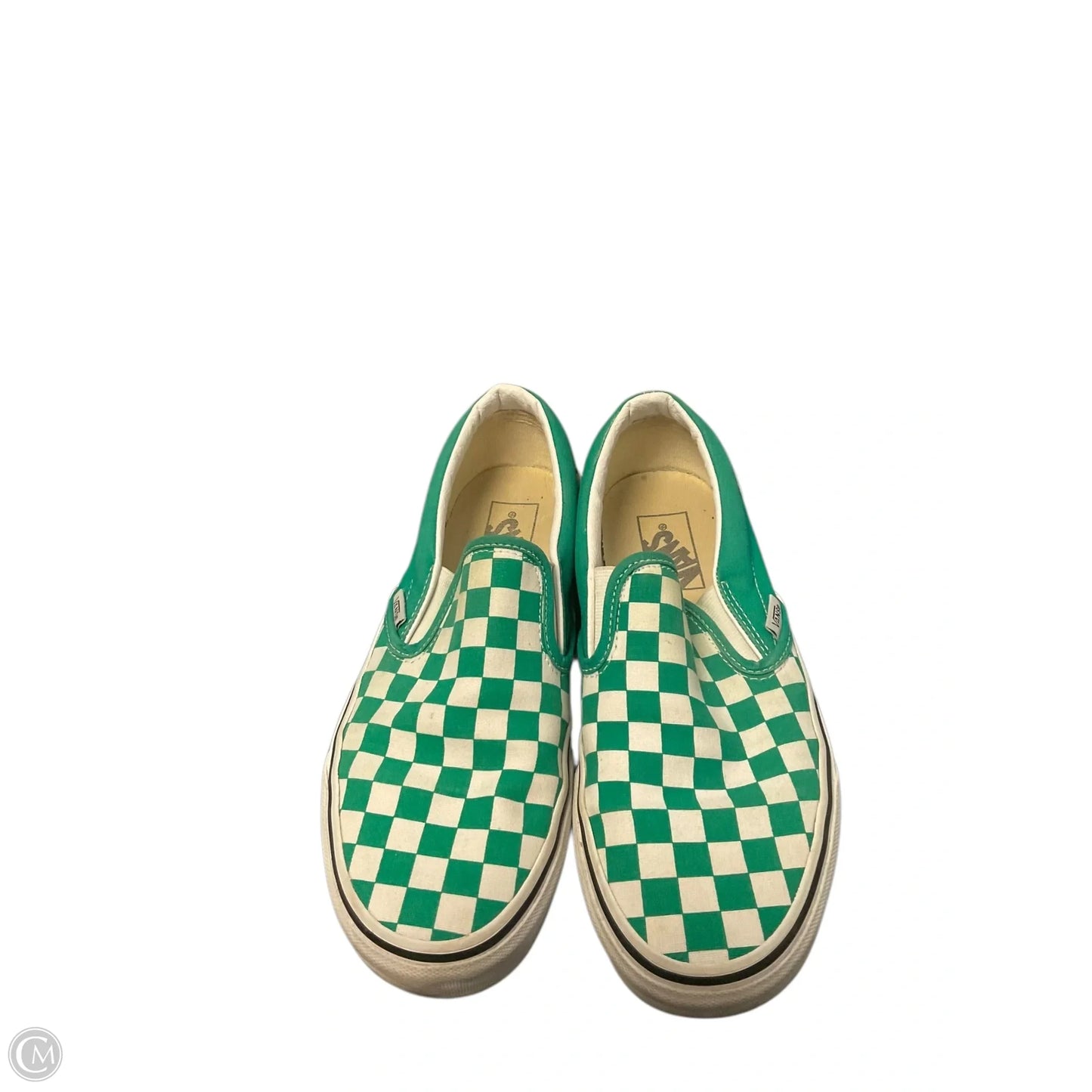Shoes Flats By Vans In Green, Size: 8.5