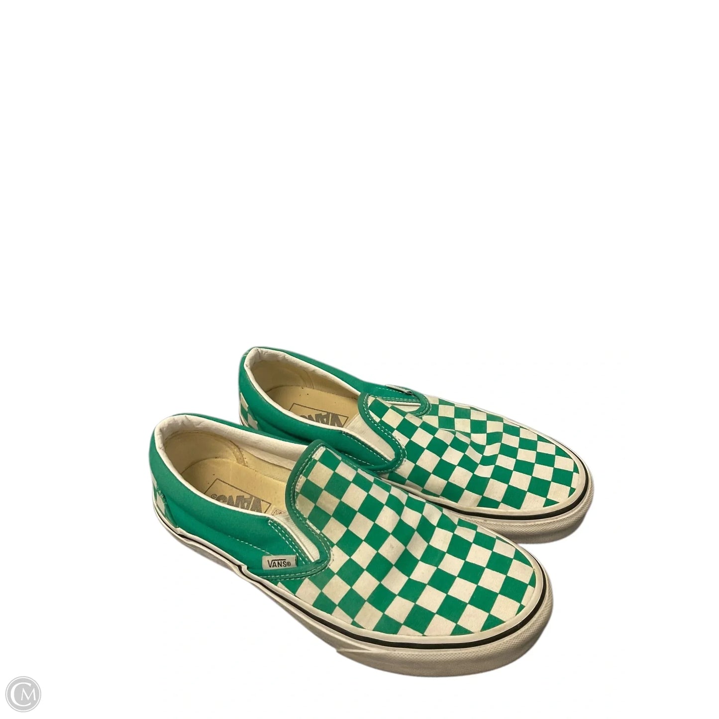 Shoes Flats By Vans In Green, Size: 8.5