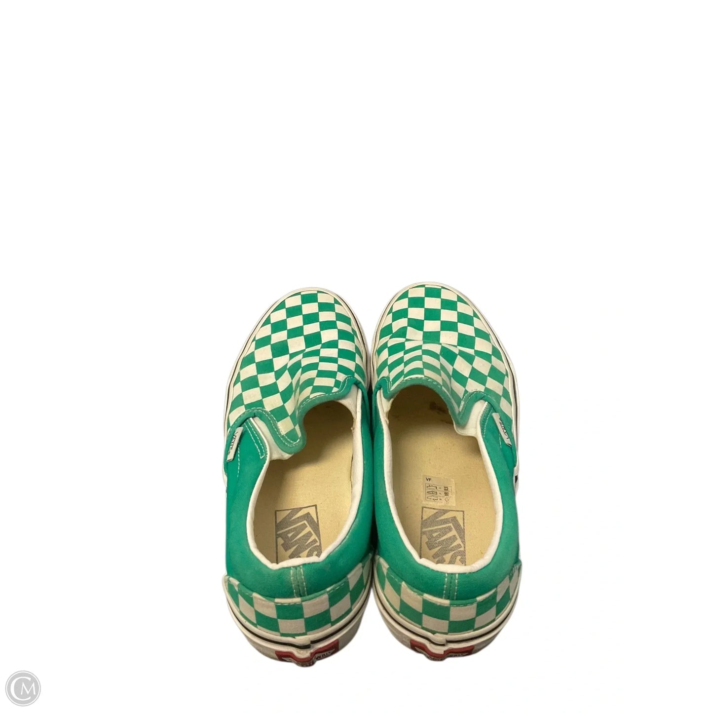 Shoes Flats By Vans In Green, Size: 8.5