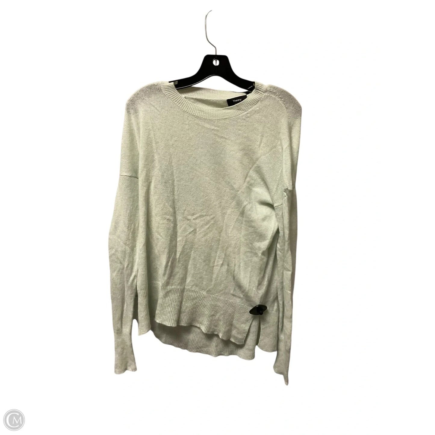 Top Long Sleeve By Theory In Green, Size: L