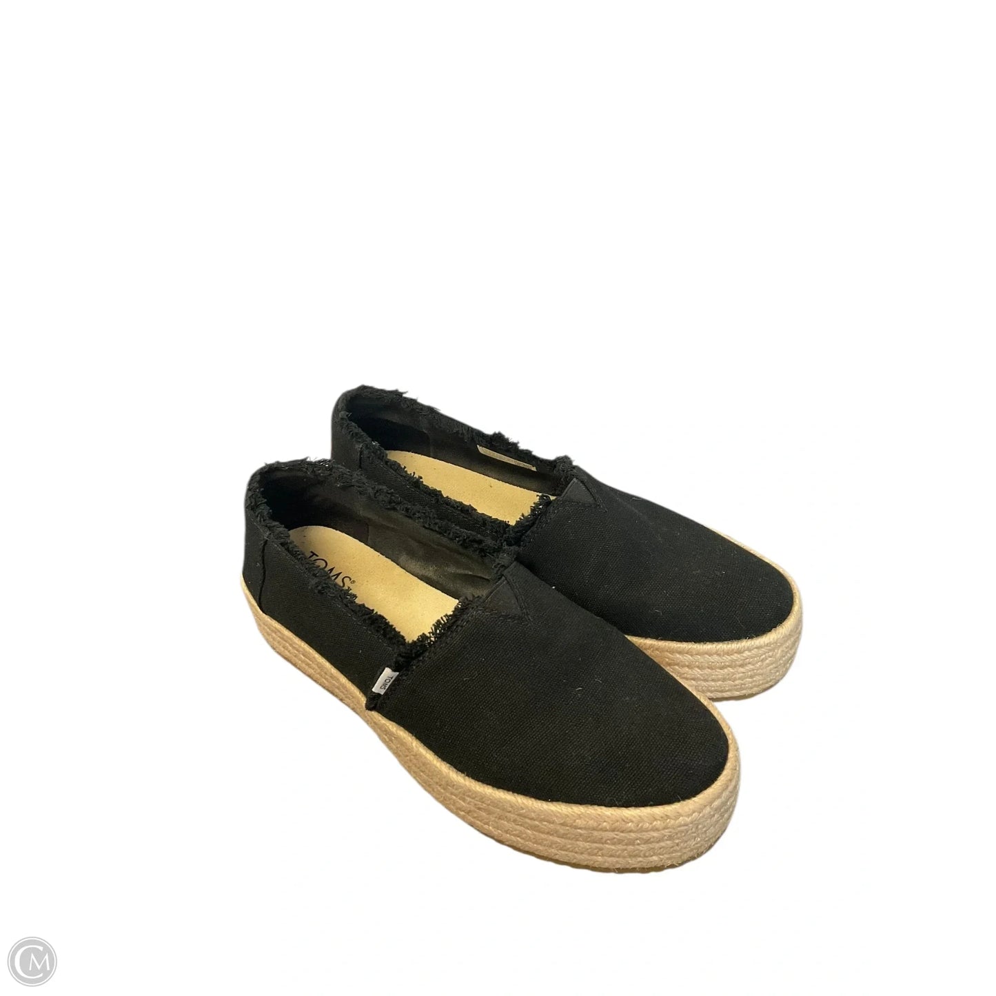 Shoes Flats By Toms In Black, Size: 9