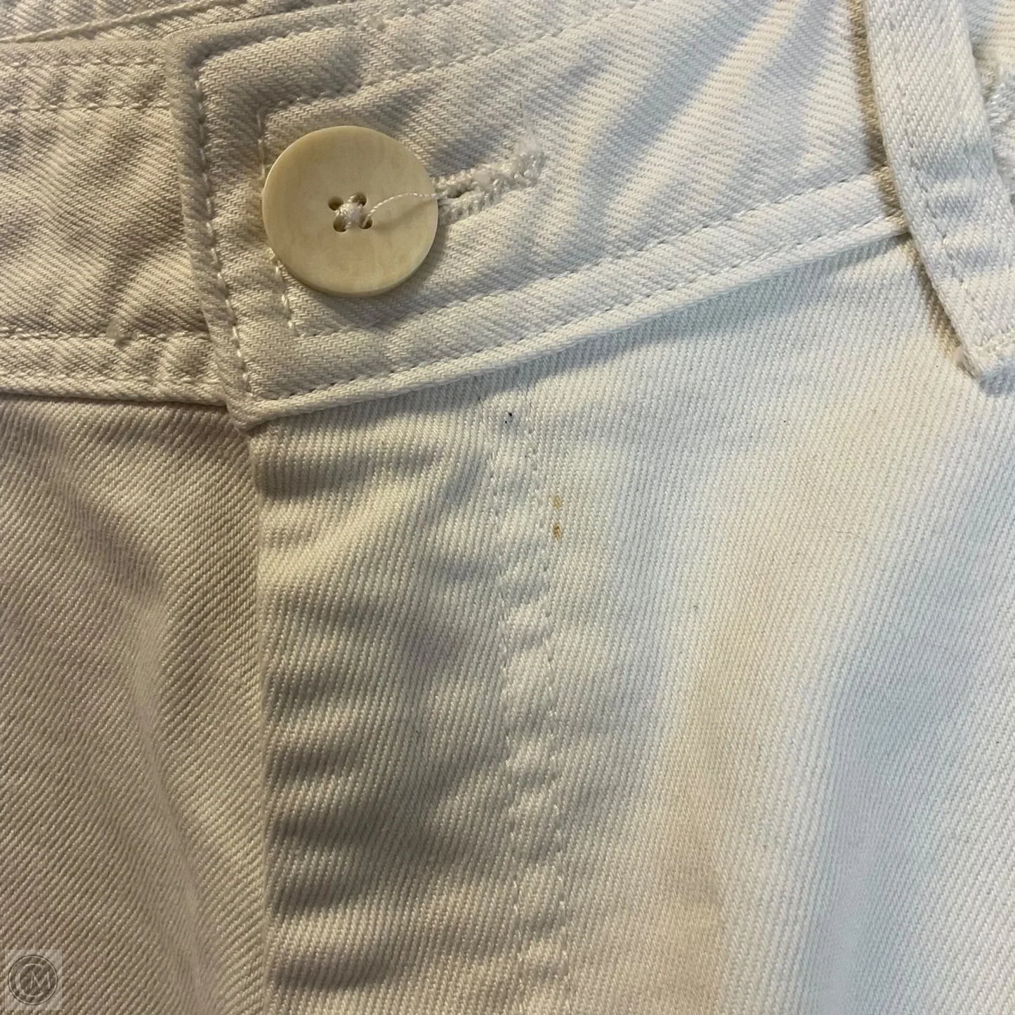 Jeans Wide Leg By Zara In White Denim, Size: 4