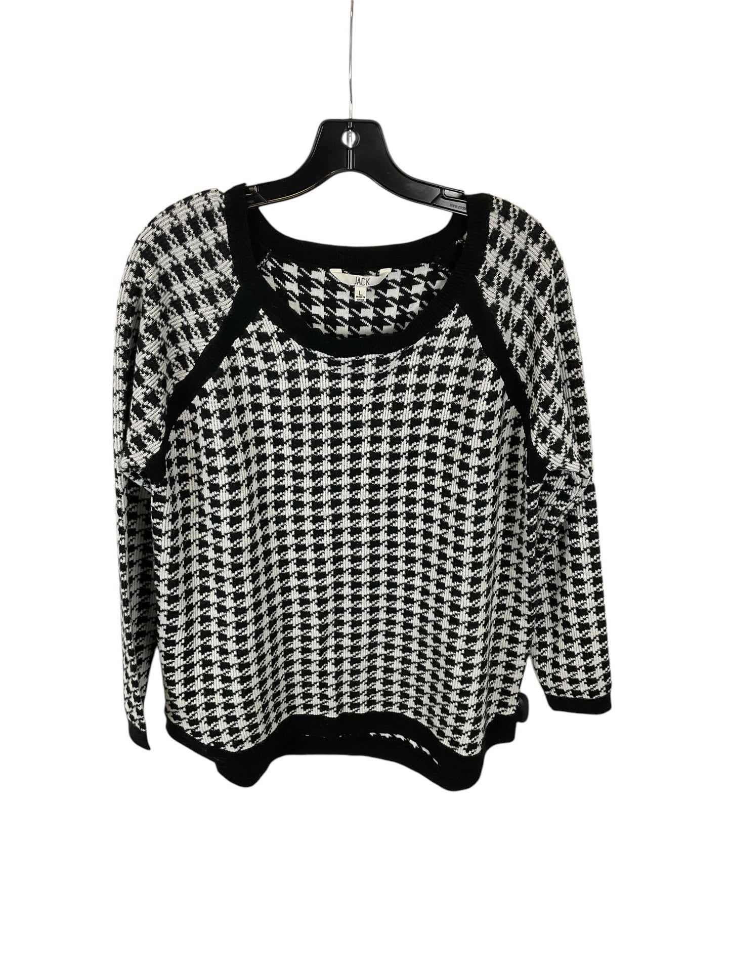Sweater By Jack In Black & White, Size: L