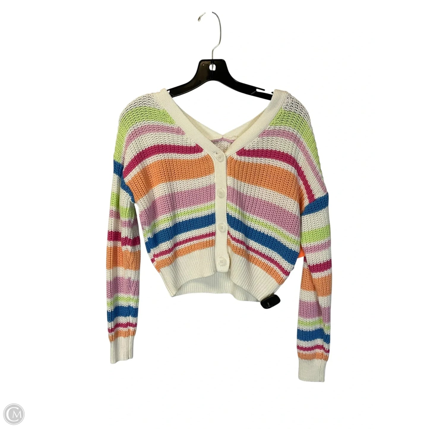 Cardigan By Jessica Simpson In Striped Pattern, Size: S