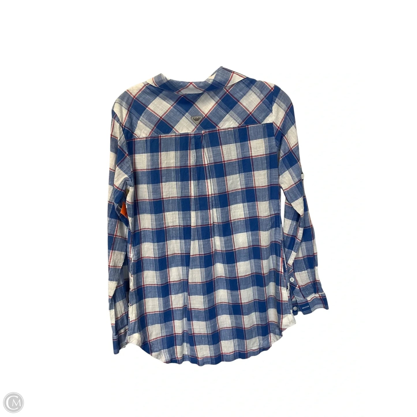 Top Long Sleeve Designer By Columbia In Blue, Size: M