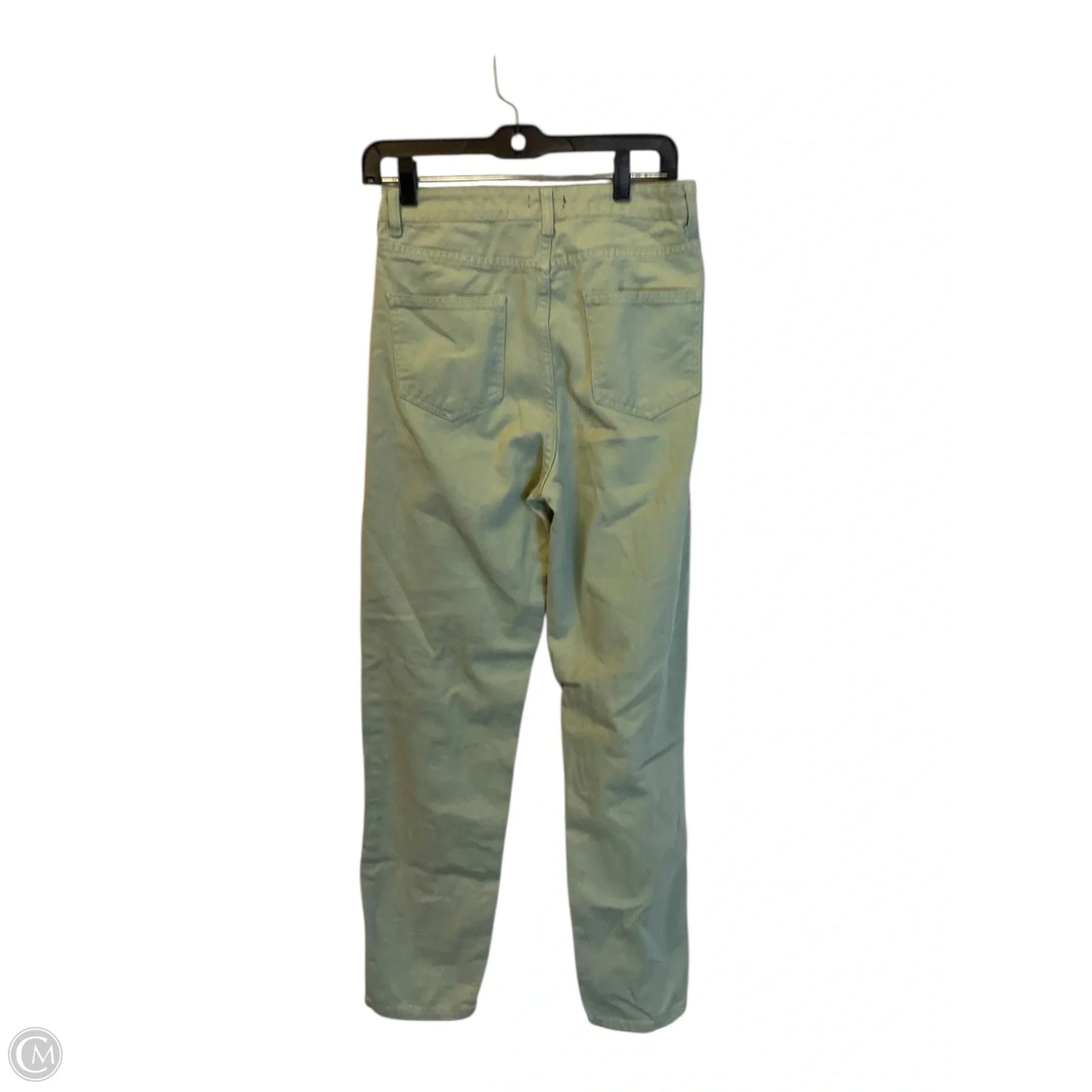 Jeans Straight By Nasty Gal In Green Denim, Size: 6