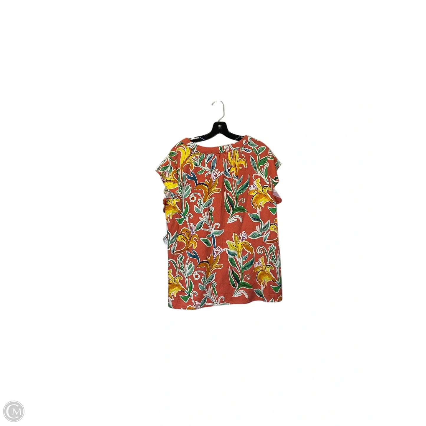 Top Sleeveless By Rachel Roy In Orange, Size: 2x