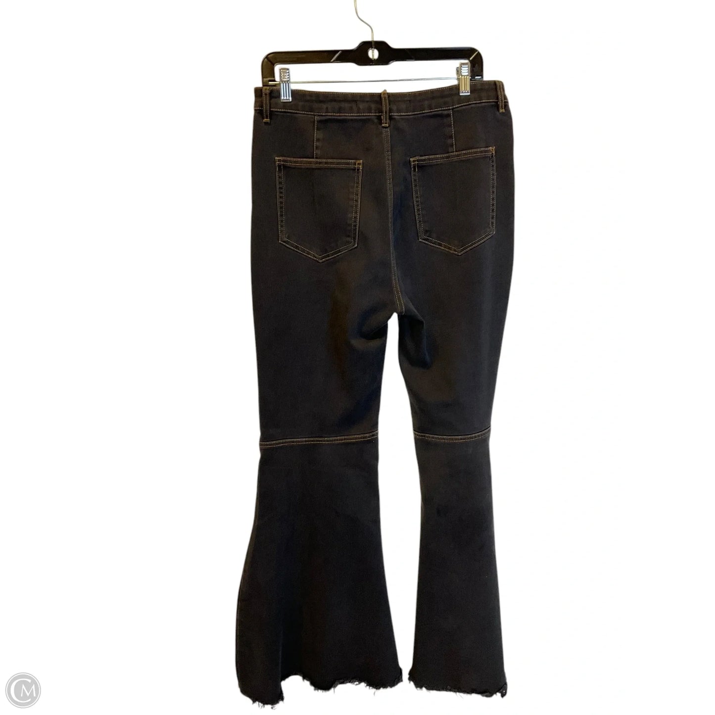Jeans Flared By Chelsea And Violet In Black Denim, Size: 8