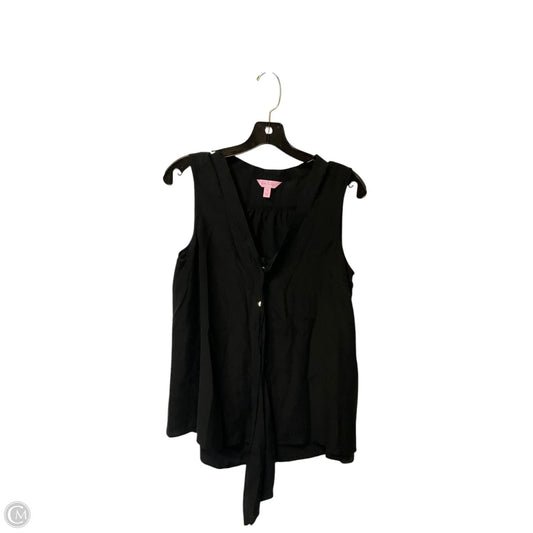 Top Sleeveless Designer By Lilly Pulitzer In Black, Size: M