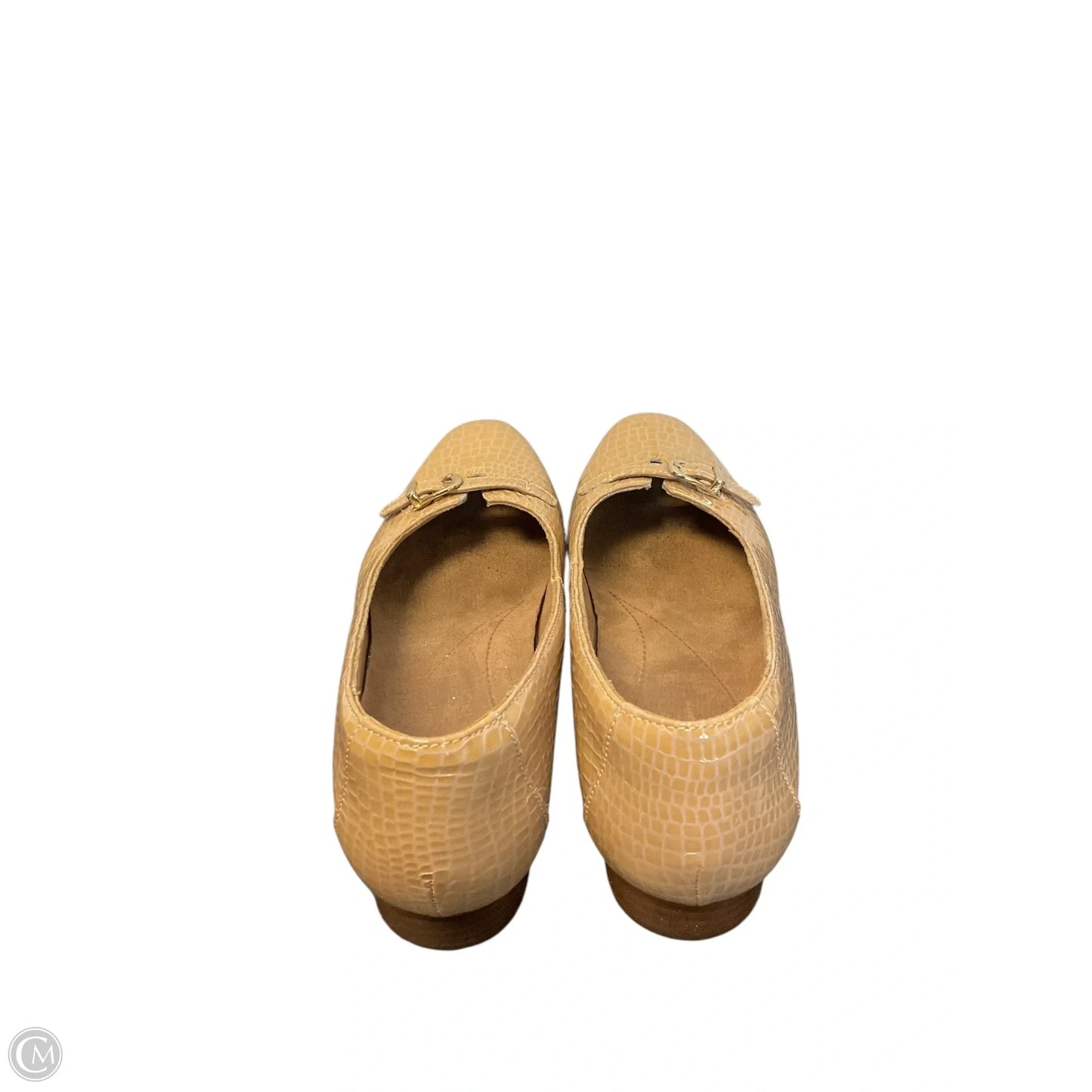 Shoes Flats By Clarks In Brown, Size: 10
