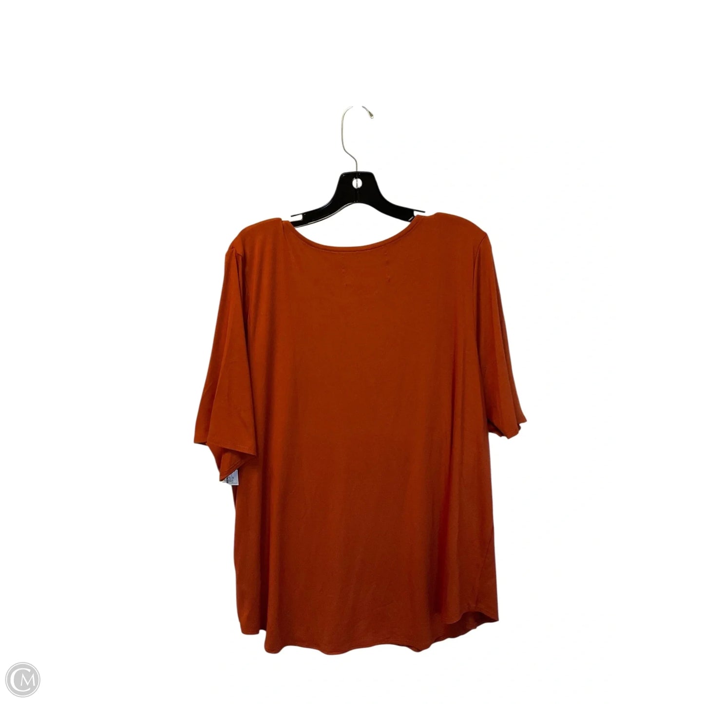 Top Short Sleeve By Cupio In Orange, Size: 1x