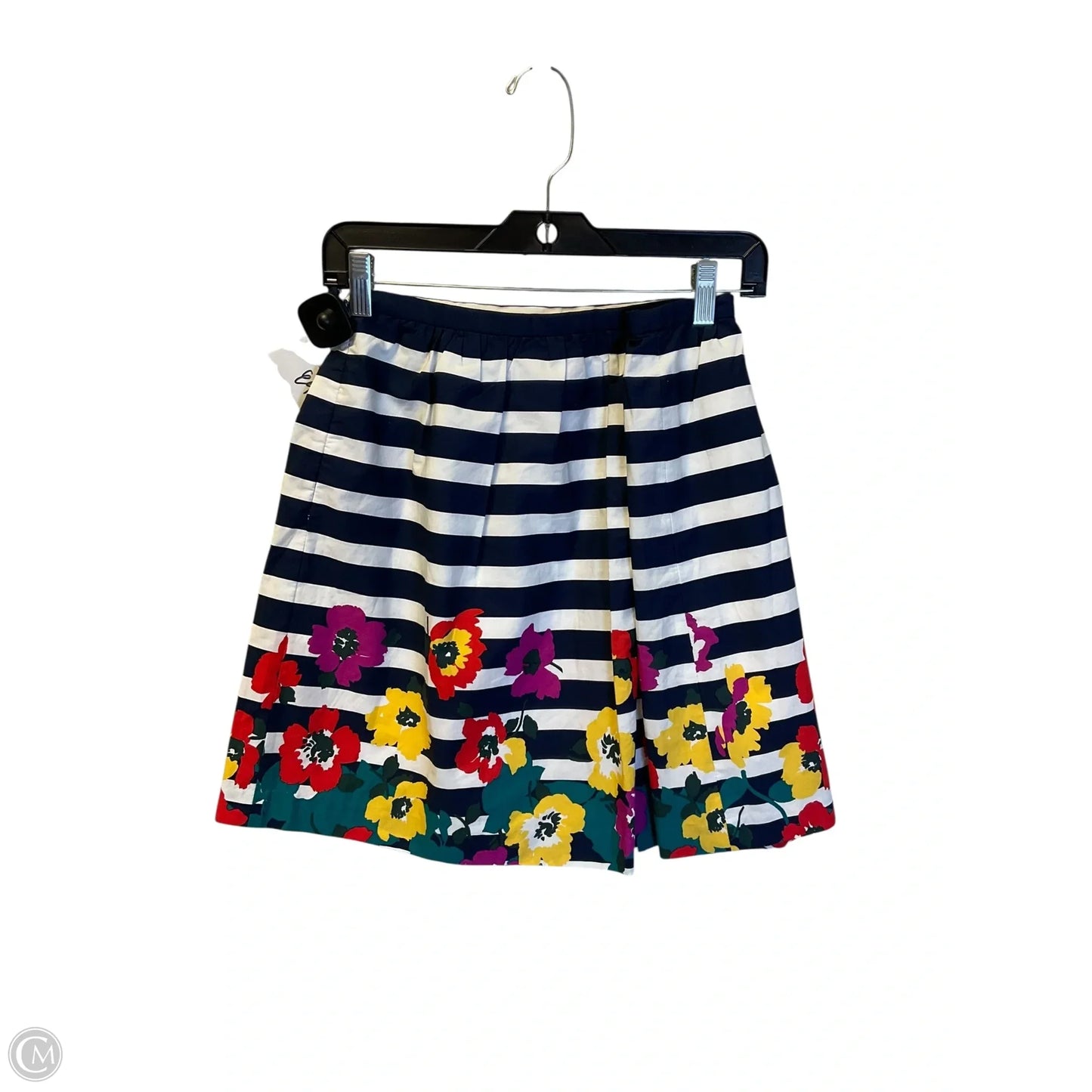 Skirt Midi By Banana Republic In Striped Pattern, Size: 10