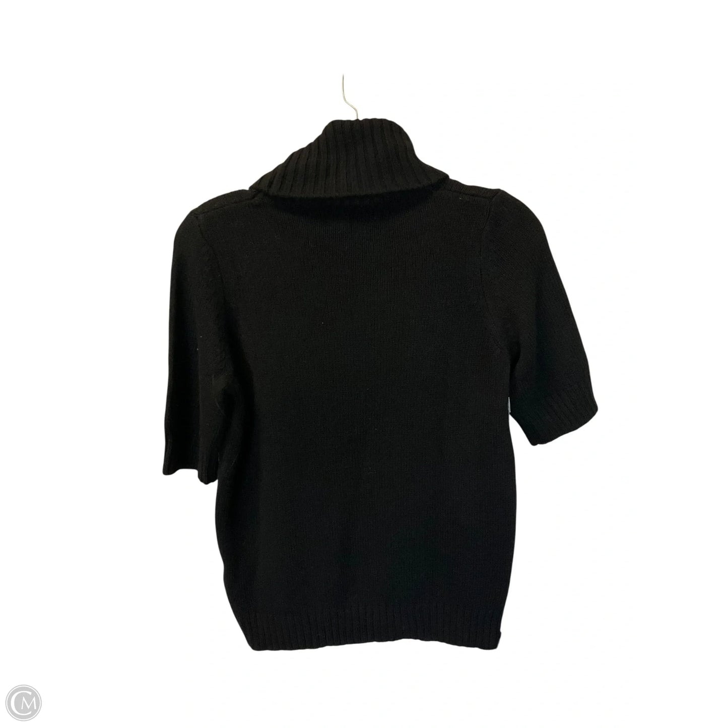 Sweater Short Sleeve By Anthropologie In Black, Size: S