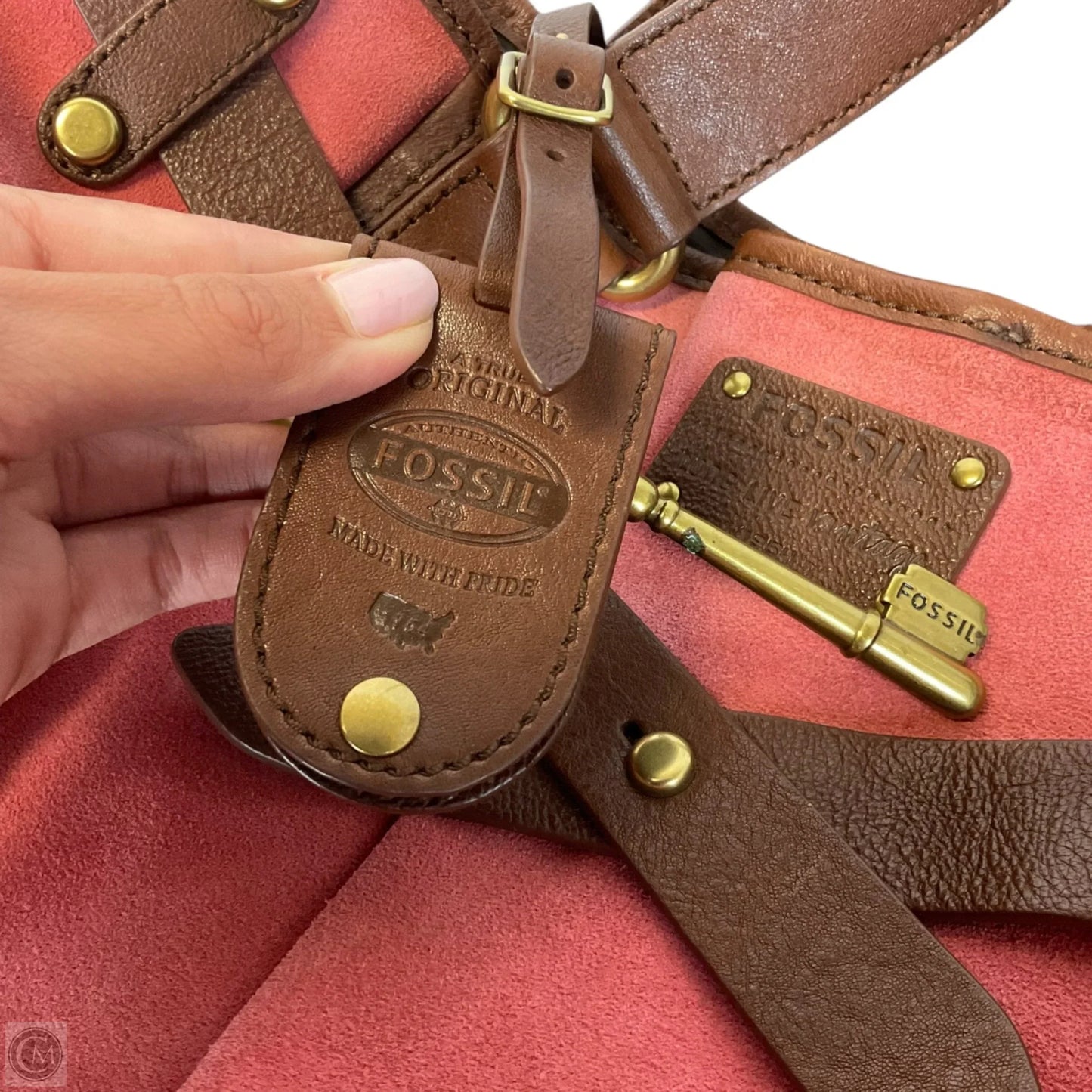 Handbag By Fossil, Size: Medium