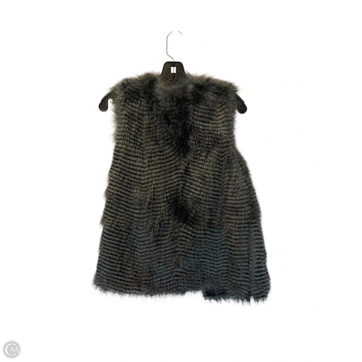 Vest Faux Fur & Sherpa By Jack In Grey, Size: M