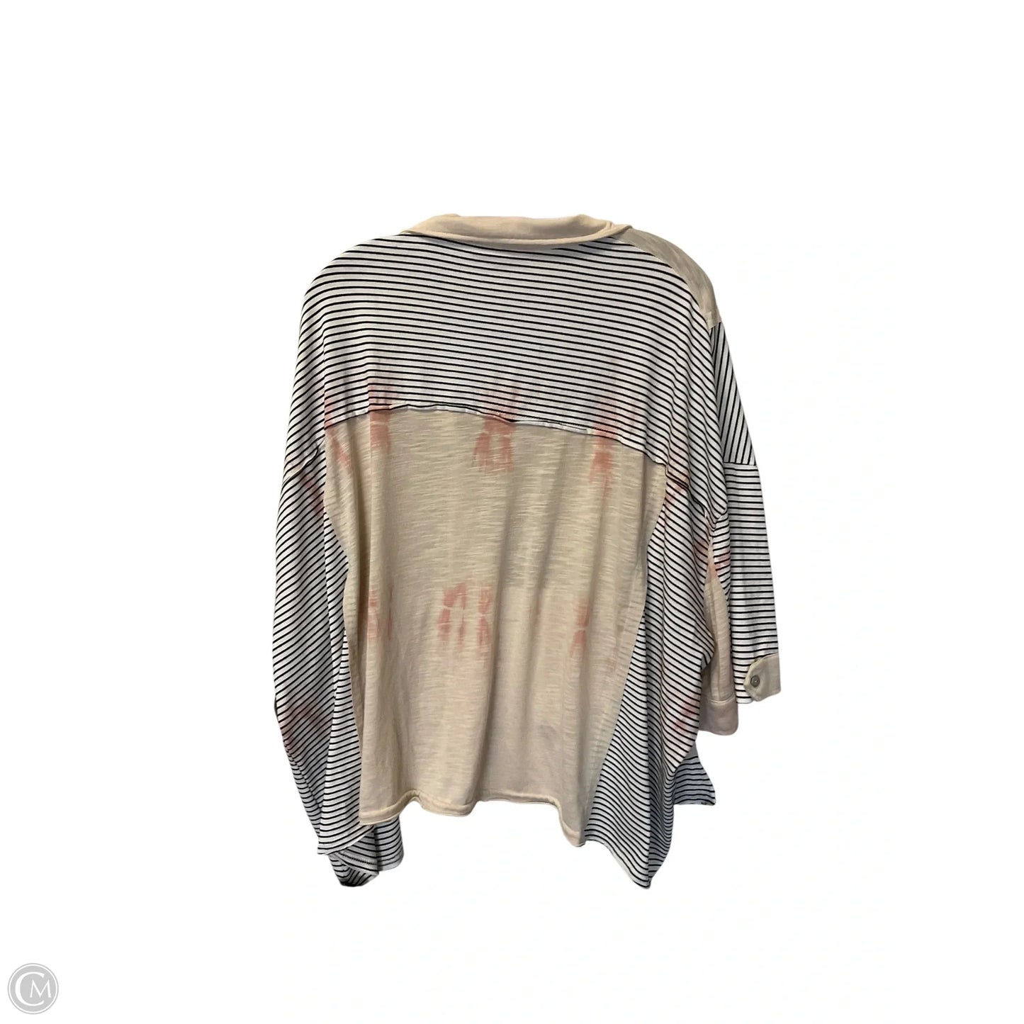 Top Long Sleeve By Pol In Striped Pattern, Size: S