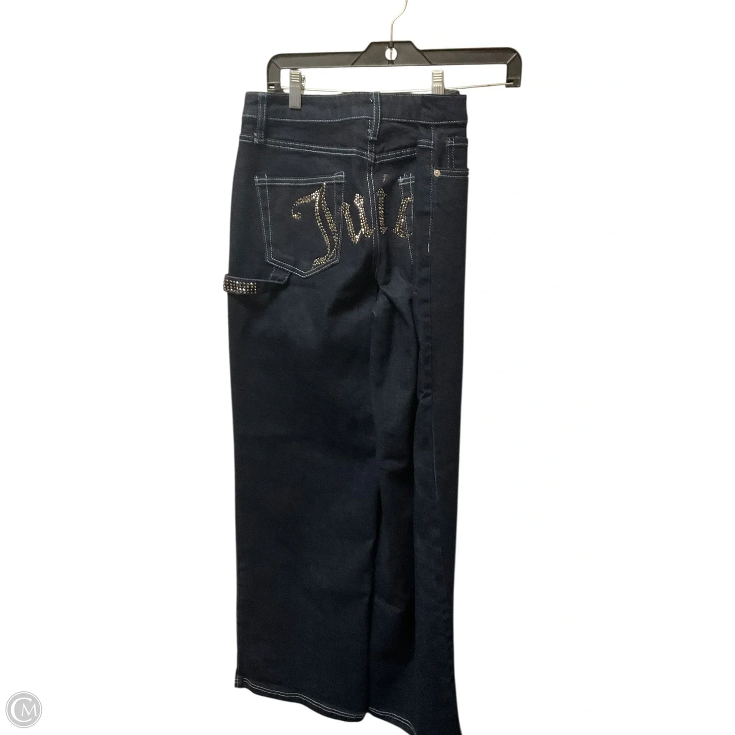 Jeans Boot Cut By Juicy Couture In Blue Denim, Size: 8