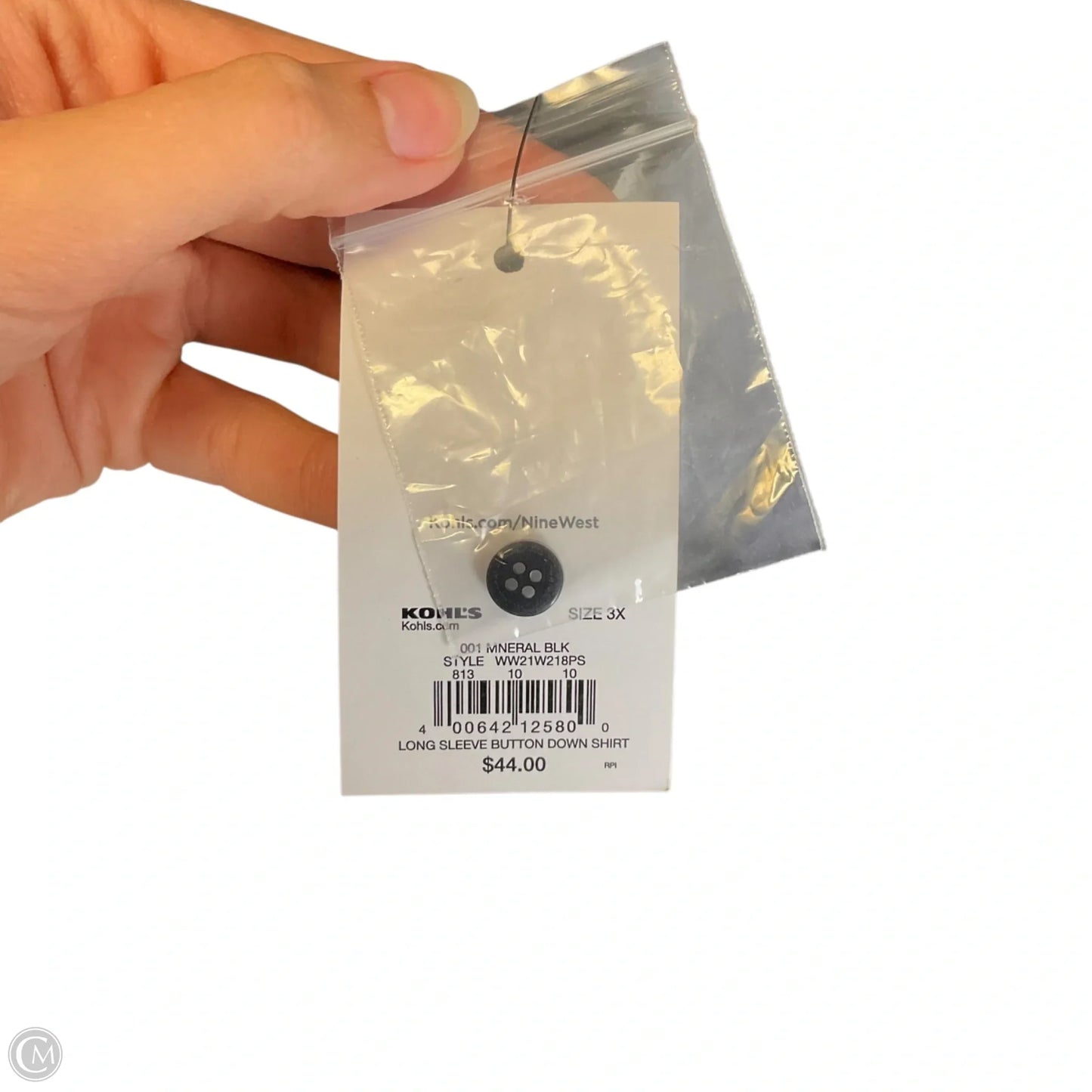 Top Long Sleeve By Nine West In Black, Size: 3x