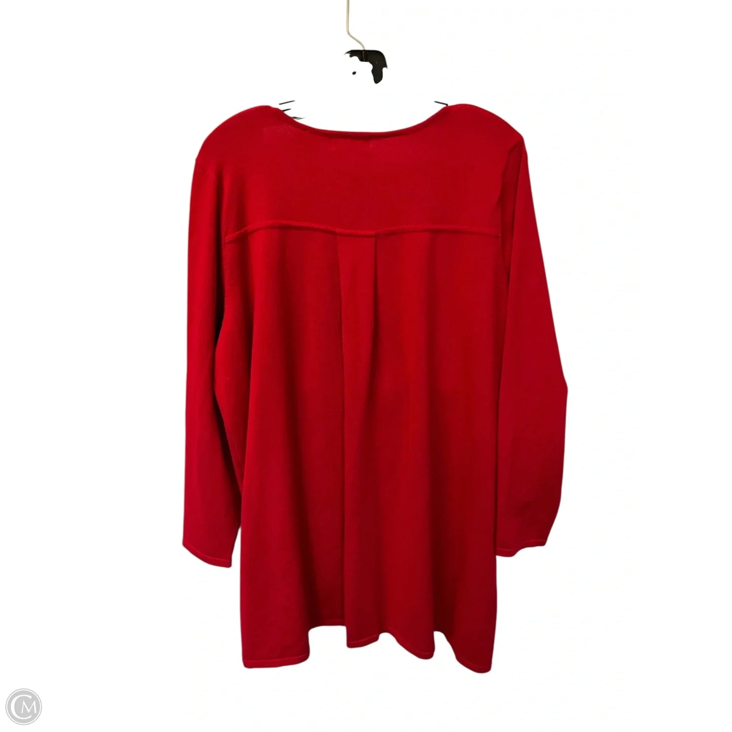 Top Long Sleeve By Tahari In Red, Size: 1x